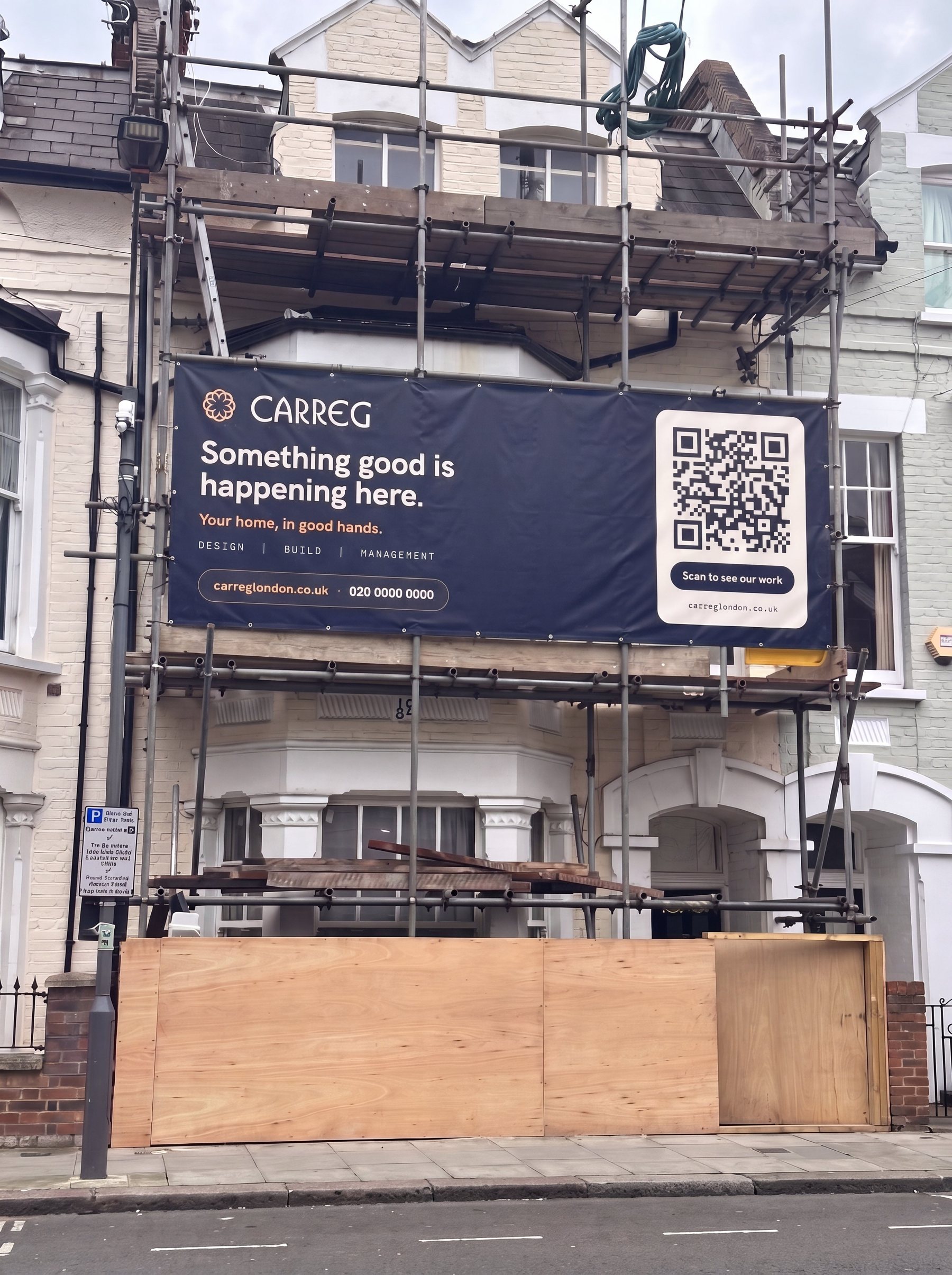 A Carreg London project underway in London